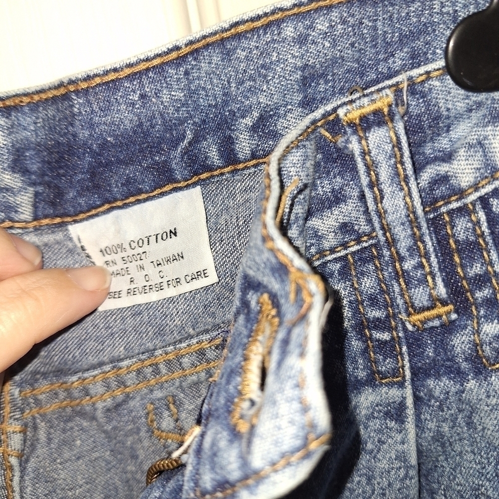 Bill Blass Vintage Acid Wash Denim Jeans 14 Petite - Picture 6 of 7